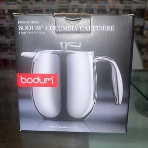 BODUM COLUMBIA French press coffee maker double wall 0.5L stainless steel/17 Oz